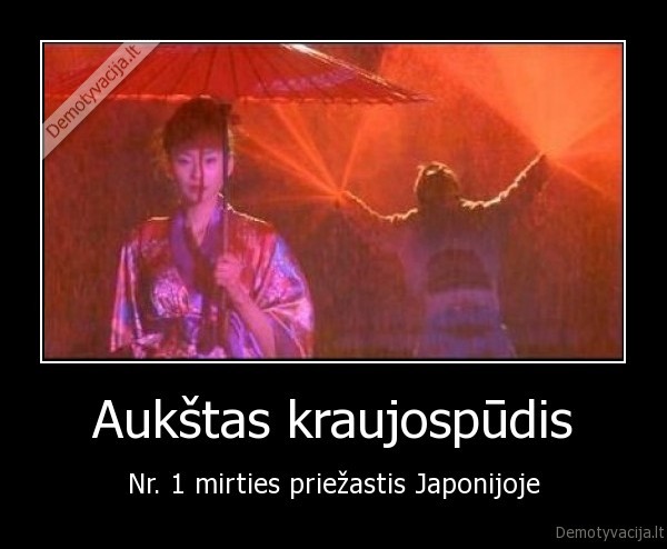 Aukštas kraujospūdis - Nr. 1 mirties priežastis Japonijoje