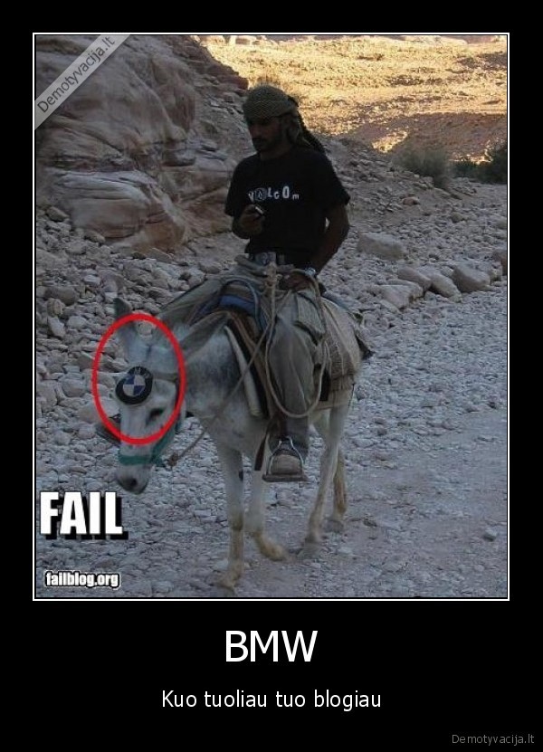 BMW - Kuo tuoliau tuo blogiau