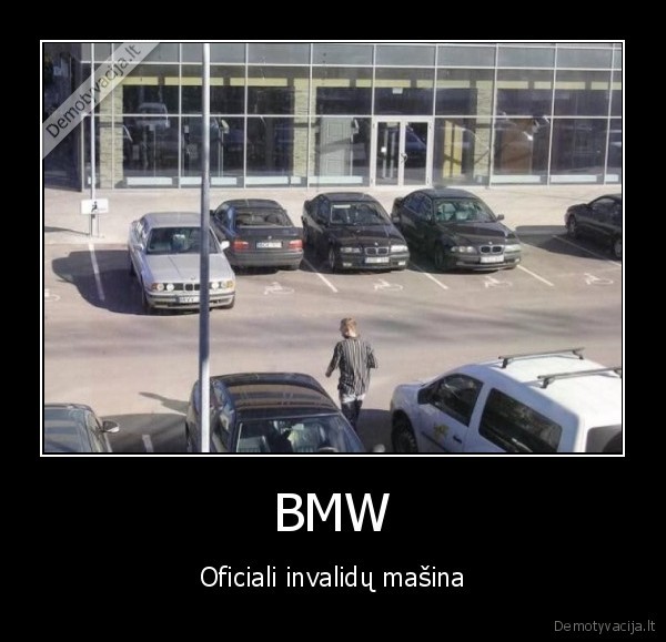 BMW - Oficiali invalidų mašina