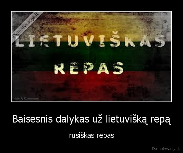 Baisesnis dalykas už lietuvišką repą - rusiškas repas