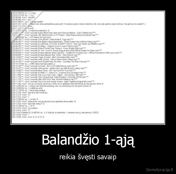 Balandžio 1-ąją - reikia švęsti savaip