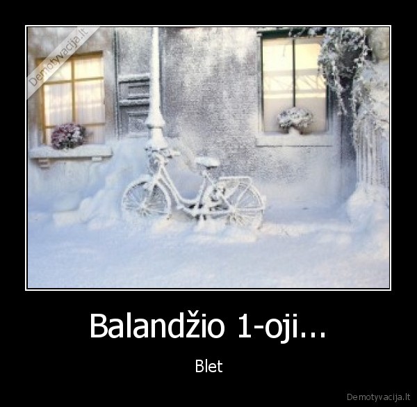 Balandžio 1-oji... - Blet