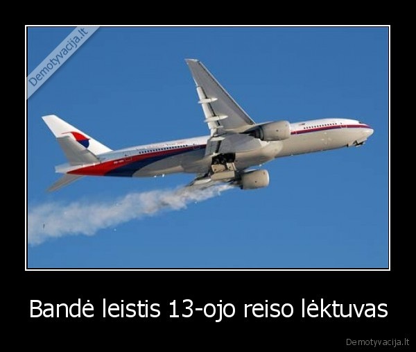 Bandė leistis 13-ojo reiso lėktuvas - 