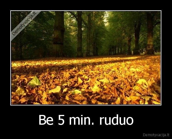 Be 5 min. ruduo - 