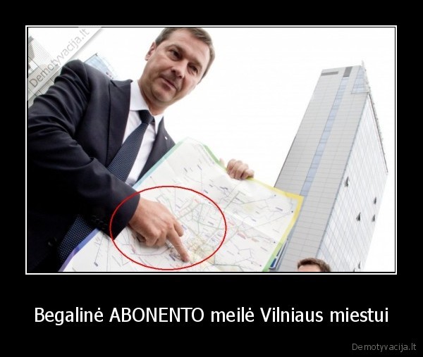 Begalinė ABONENTO meilė Vilniaus miestui - 