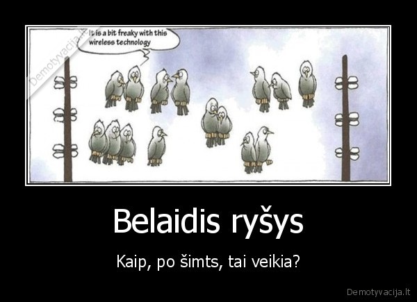 Belaidis ryšys - Kaip, po šimts, tai veikia?