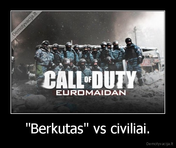 "Berkutas" vs civiliai. - 