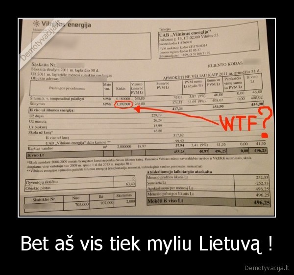 Bet aš vis tiek myliu Lietuvą ! - 