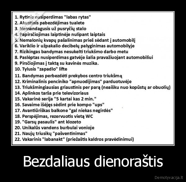 Bezdaliaus dienoraštis - 