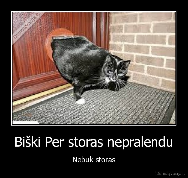 Biški Per storas nepralendu - Nebūk storas