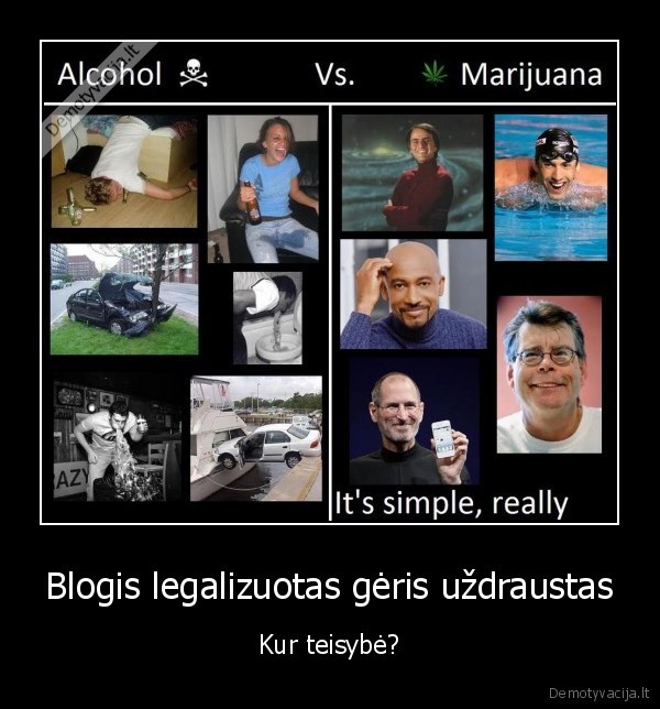 Blogis legalizuotas gėris uždraustas - Kur teisybė?