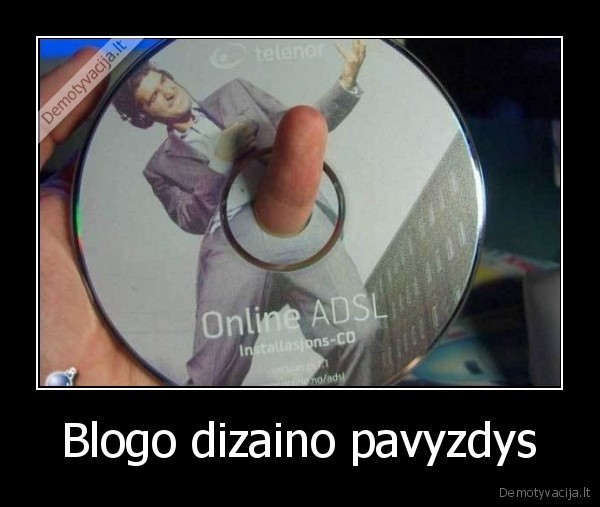 Blogo dizaino pavyzdys - 