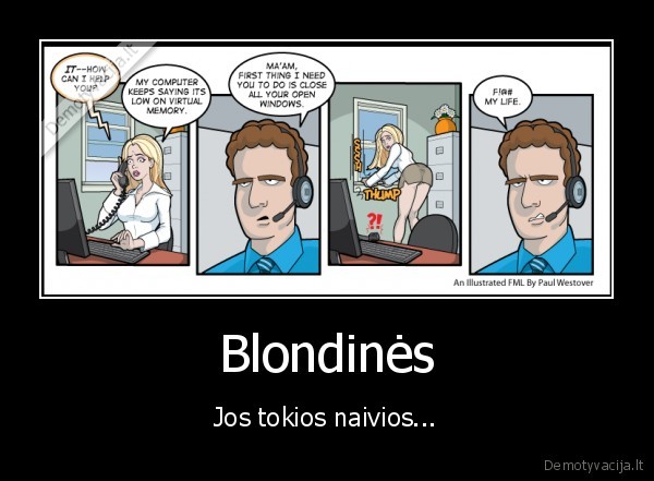 Blondinės - Jos tokios naivios...