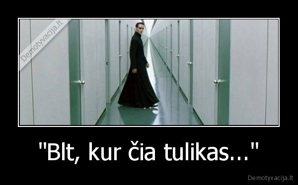 "Blt, kur čia tulikas..." - 