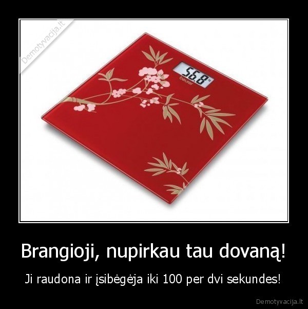 Brangioji, nupirkau tau dovaną! - Ji raudona ir įsibėgėja iki 100 per dvi sekundes!