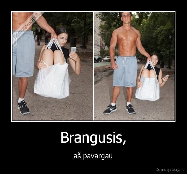 Brangusis, - aš pavargau