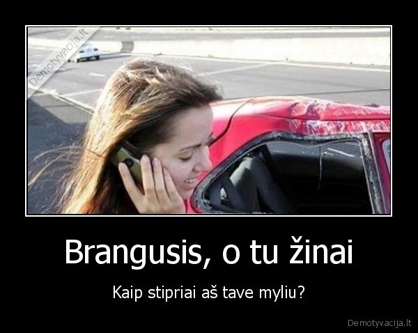 Brangusis, o tu žinai - Kaip stipriai aš tave myliu?