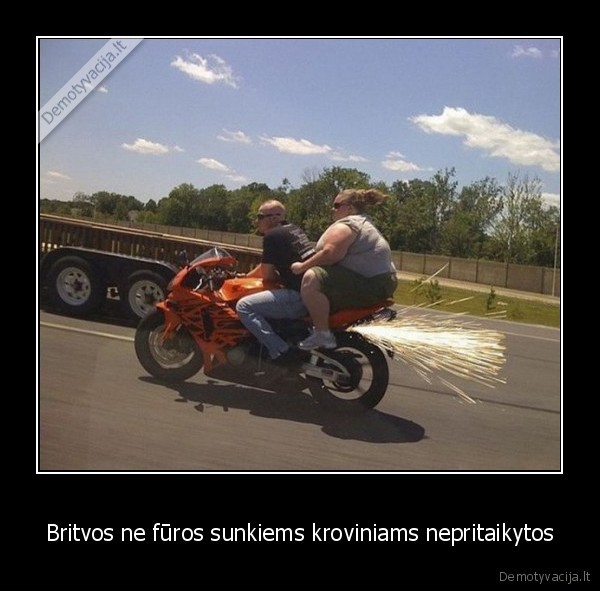 Britvos ne fūros sunkiems kroviniams nepritaikytos - 