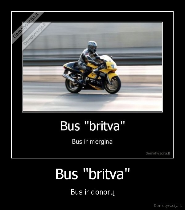 Bus "britva" - Bus ir donorų