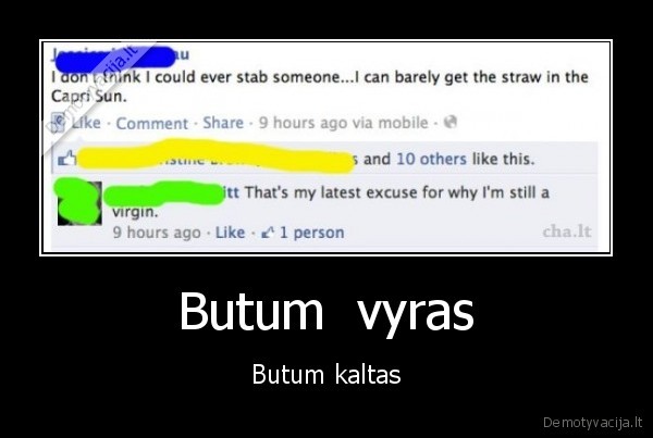 Butum  vyras - Butum kaltas