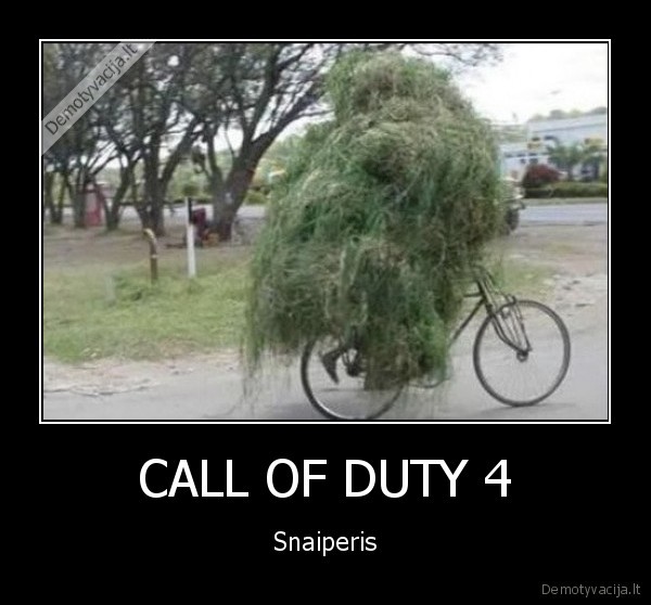 CALL OF DUTY 4 - Snaiperis