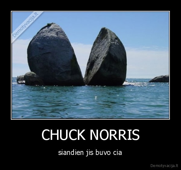 CHUCK NORRIS - siandien jis buvo cia