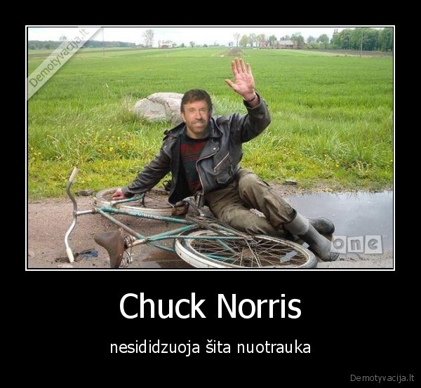 Chuck Norris - nesididzuoja šita nuotrauka