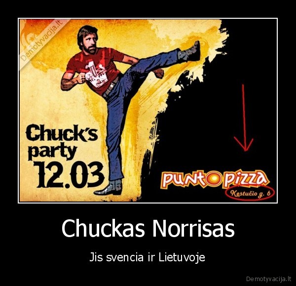 Chuckas Norrisas - Jis svencia ir Lietuvoje