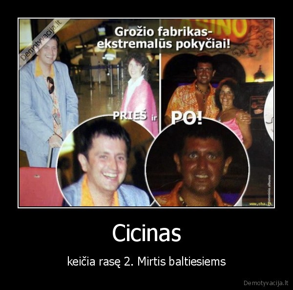 Cicinas - keičia rasę 2. Mirtis baltiesiems