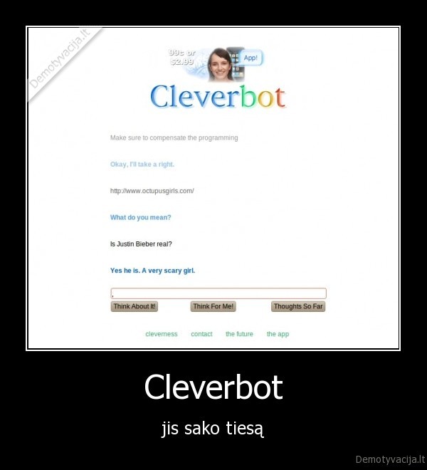 Cleverbot - jis sako tiesą