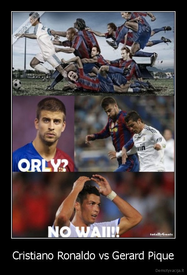 Cristiano Ronaldo vs Gerard Pique - 