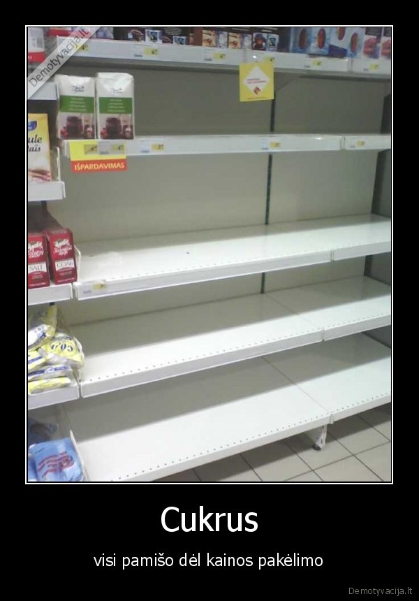 Cukrus - visi pamišo dėl kainos pakėlimo