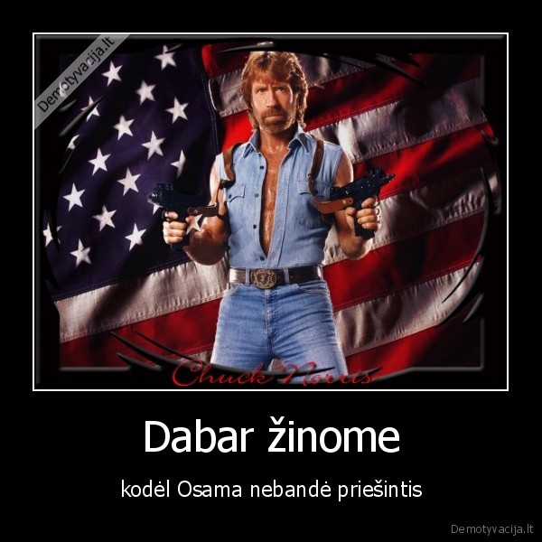 Dabar žinome - kodėl Osama nebandė priešintis