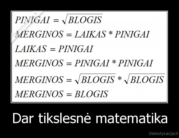 Dar tikslesnė matematika - 