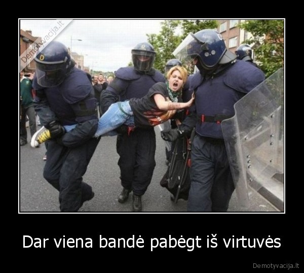 Dar viena bandė pabėgt iš virtuvės - 