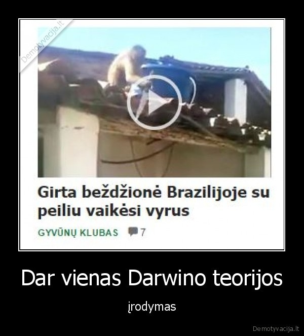 Dar vienas Darwino teorijos - įrodymas