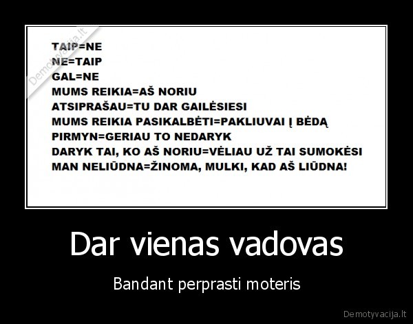 Dar vienas vadovas - Bandant perprasti moteris