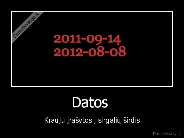 Datos  - Krauju įrašytos į sirgalių širdis