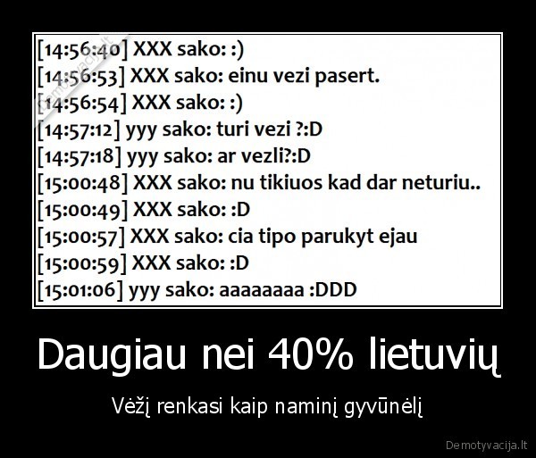 Daugiau nei 40% lietuvių - Vėžį renkasi kaip naminį gyvūnėlį