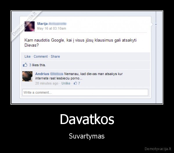 Davatkos - Suvartymas