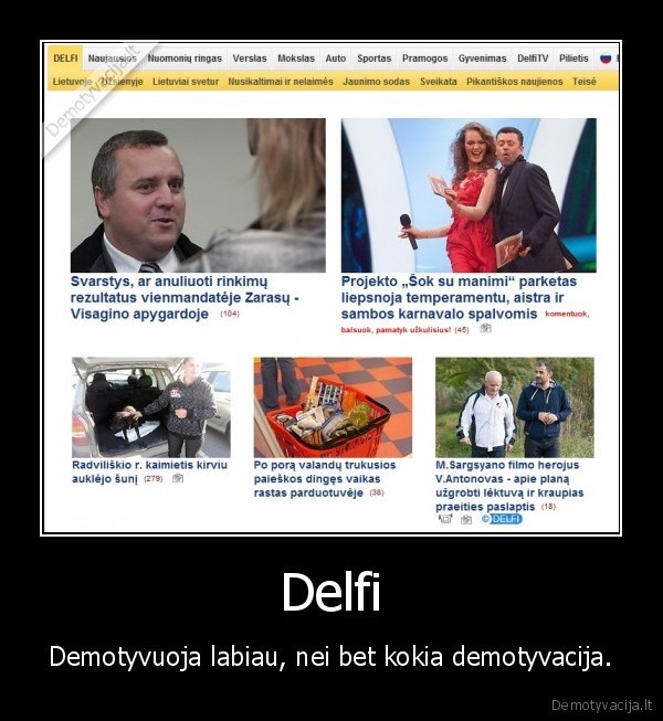 Delfi - Demotyvuoja labiau, nei bet kokia demotyvacija.