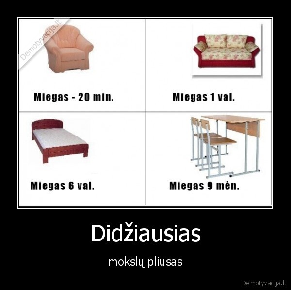 Didžiausias - mokslų pliusas