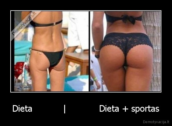 Dieta           |            Dieta + sportas - 