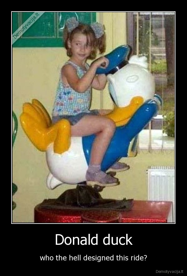 Donald duck - who the hell designed this ride?