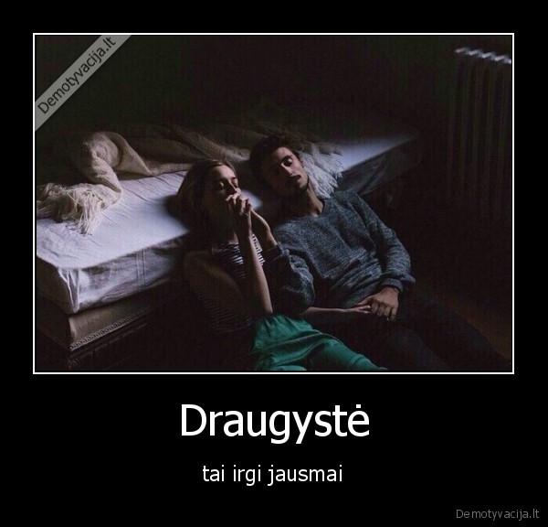 Draugystė - tai irgi jausmai