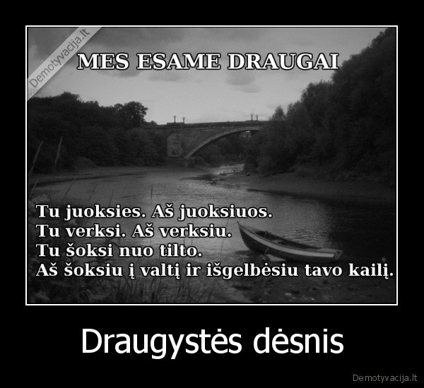 Draugystės dėsnis - 