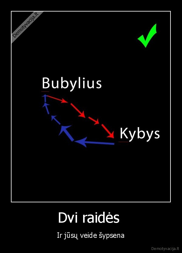 Dvi raidės  - Ir jūsų veide šypsena