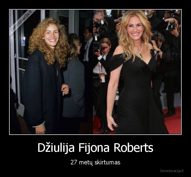 Džiulija Fijona Roberts - 27 metų skirtumas