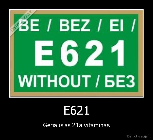 E621 - Geriausias 21a vitaminas
