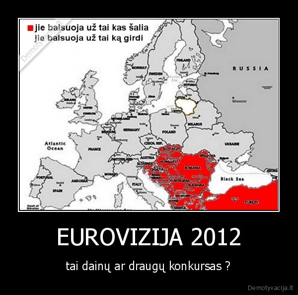 EUROVIZIJA 2012 - tai dainų ar draugų konkursas ?